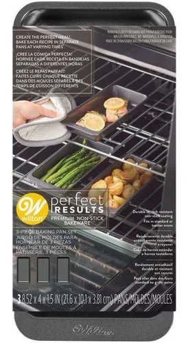 Molde Rectangular Budin 3 Unidades Wilton Titanweb
