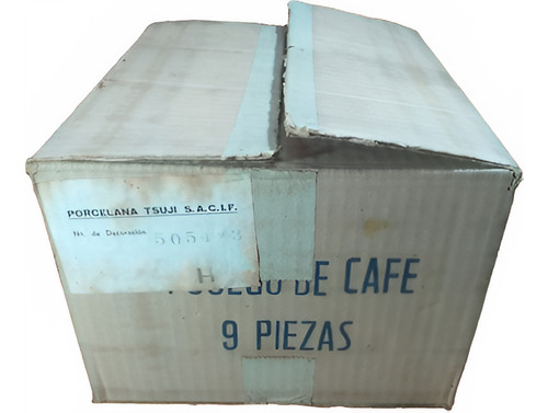 Porcelana Tsuji Juego De Café 9 Piezas Industria Argentina