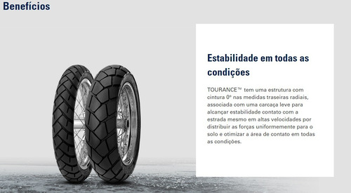 Pneu Dianteiro Trail 110/80-19 59h Metzeler Tourance