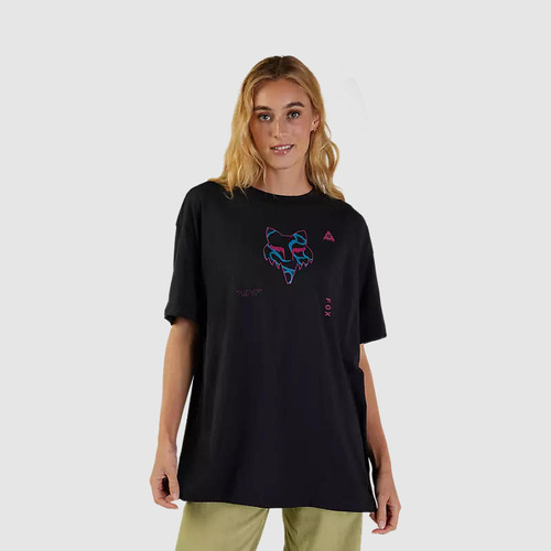 Polera Lifestyle Mujer Withered Negro Fox