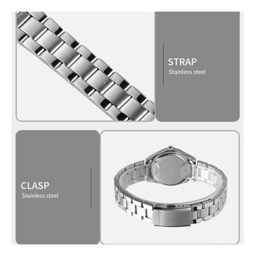 Reloj De Cuarzo Inoxidable Analógico De Moda Skmei 1620