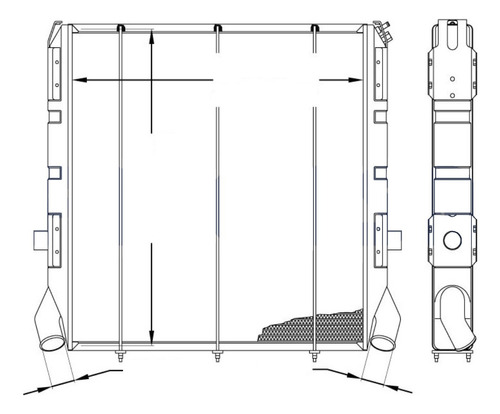 Radiador Facorsa Compatible Scania 112/113 Facorsa Rc2438fa