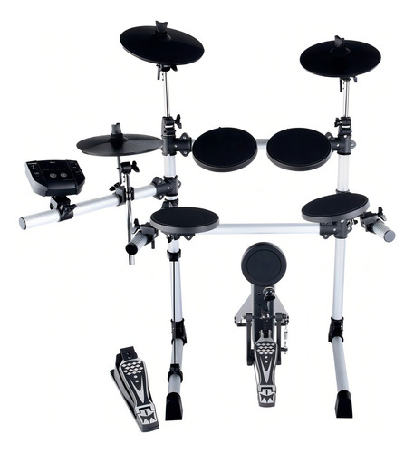 Bateria Eletrônica Medeli Dd402d Preta Bivolt Com 8 Pads Rac