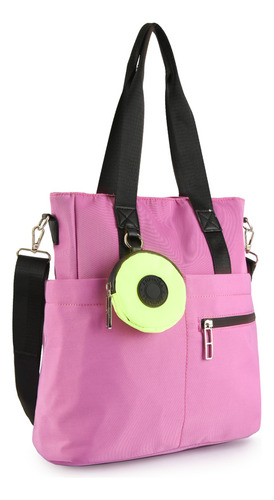 Cartera Dos Asas Grande Catia Morado