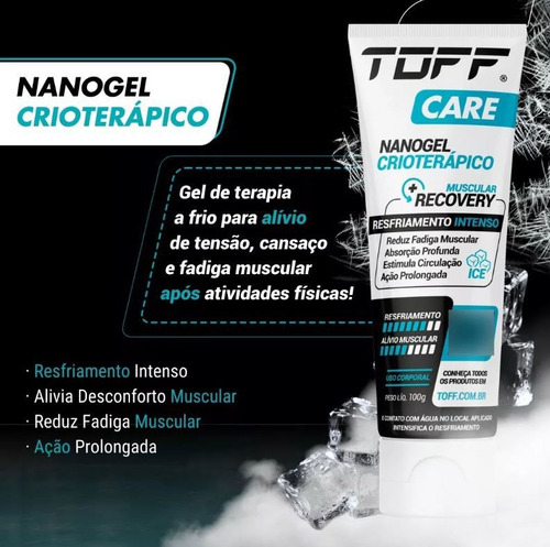 Nanogel Crioterápico 100g Toff Care Resfriamento Muscular