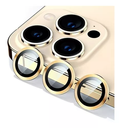 Protector Lente Cámara Dorado Para iPhone 13 Pro 13 Pro Max