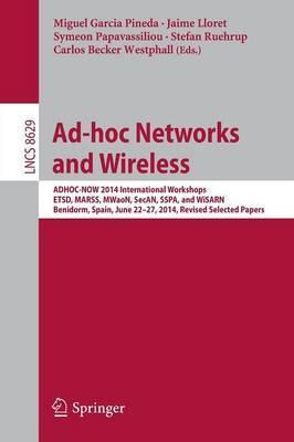 Libro Ad-hoc Networks And Wireless : Adhoc-now 2014 Inter...