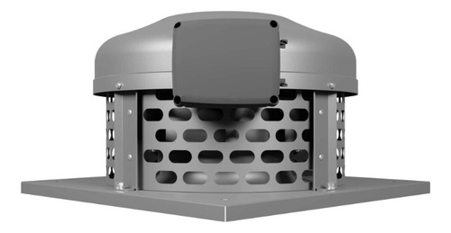 Extractor De Aire Tipo Hongo Para Conductos De 15 Cm Acero Galvanizado Gris