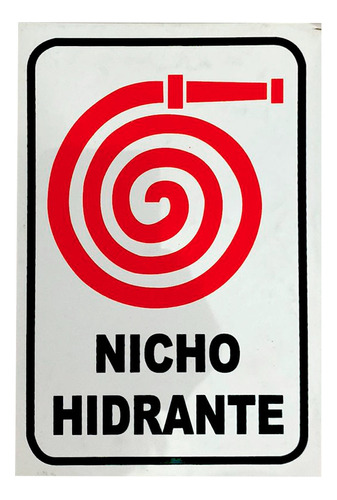 Cartel Informacion Nichos Hidrantes 22x28 Alto Impacto