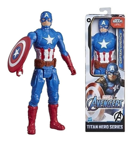 Boneco Articulado Capitão America Titan Hero Series - Hasbro