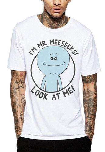 Imagen 1 de 4 de Polera Rick And Morty Mr. Meeseeks Marca Get Out