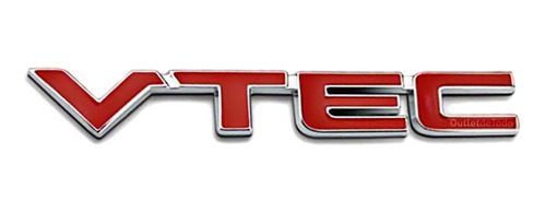 Emblema Letras Vtec P/ Honda Civic Crv Accord City Fit Pilot
