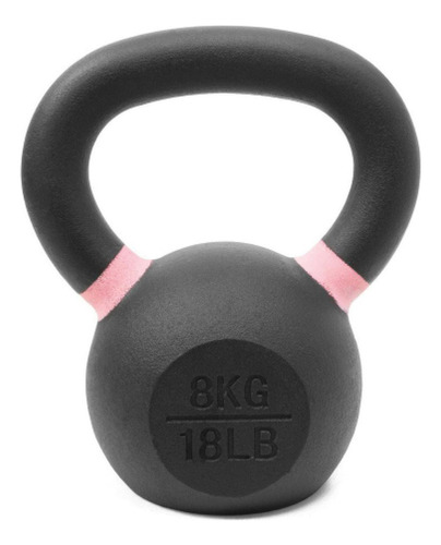Pesa Rusa Kettlebell De 8 Kg/18 Libras Fitness Gym Color Rosa