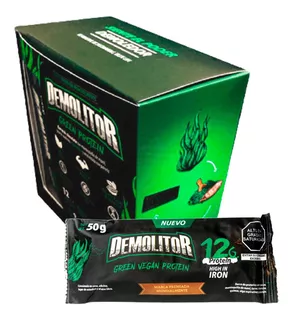 Demolitor Big Bar Green Vegan Protein Caja 10 Unidades