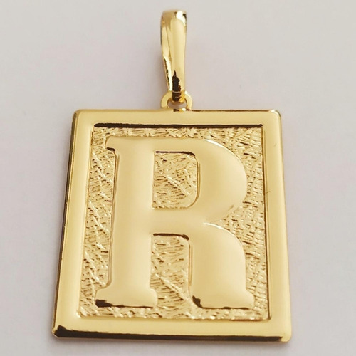 Pingente Rellicari De Letras Banhada A Ouro 18k Escolha
