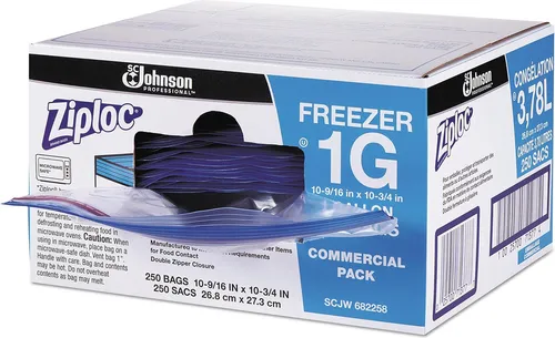 Bolsas Ziploc Para Congelador Con Doble Cremallera, 1 Gal, 2