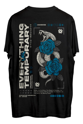 Remera Everything Is Temporary Estilo Aesthetic Grafizona®