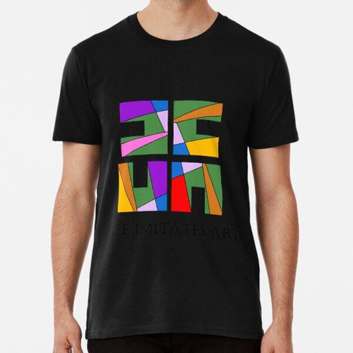 Remera Life Imitates Art Artsy Puzzle Arte Colours Alternati