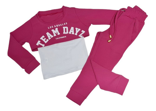 Imagem 3 de 7 de Conjunto Infantil Moda Gringa Blogueirinha Mini Diva
