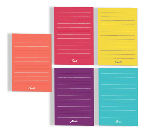 Kit Planners Bloco Anotações Meraki 10x15 Colorblock