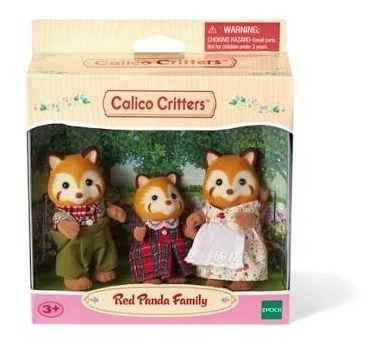Calico Critters Familia Red Panda Pandas Rojos Ternurin Oso