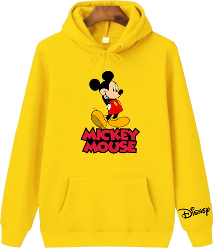 Buzos Sacos Hoodies Unisex Para Niños Y Adultos Mickey Mouse