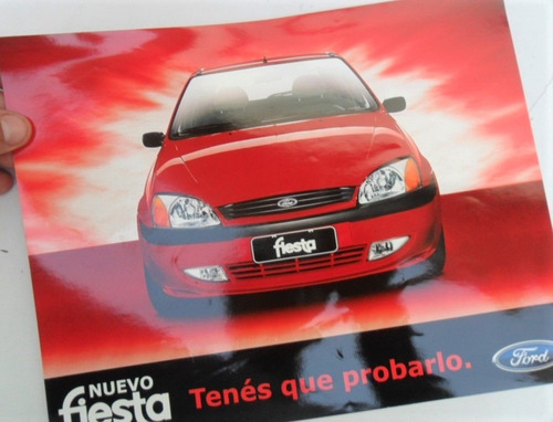 Folleto Ford Fiesta   Antiguo No Es Manual 2000 Auto 