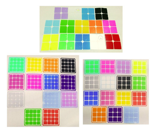 Cubo Rubik Stickers 2x2 3x3 Y 4x4 Granito Vip