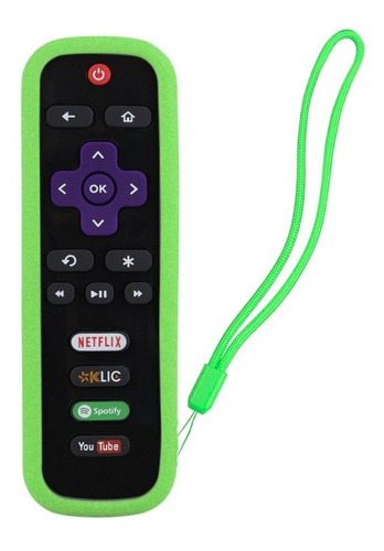 Funda Para Control Roku Tv Aparatos Express Premiere Stick Color Verde