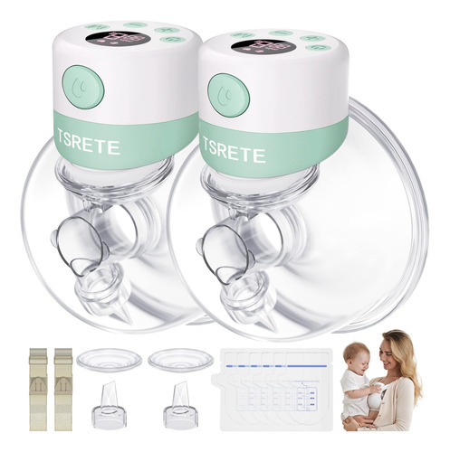 Extractores De Leche Eléctricos Dobles Sin Manos Tsrete Con