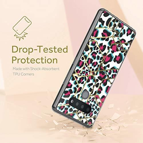 Para LG Stylo 6 Diseño Leopardo Color Rosa