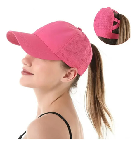 Gorra De Cola De Caballo Cruzado Para Mujer - Gorra Cómoda