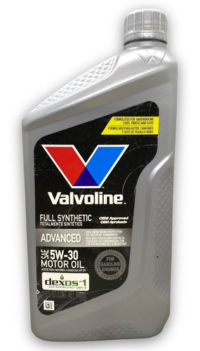 Aceite Sintetico 5w30 Valvoline Usa X 1 Litro Nafta