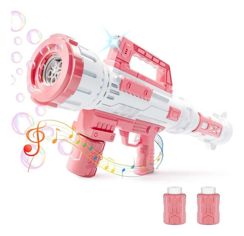 Burbujero Arma Infantil Juguete Bazooka Pilas Burbujas