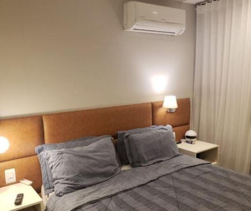 Cobertura Duplex Com Vista Mac E Baia Gb, Finamente Decorada, Mobiliada, Sala, 2 Qtos, 2 Stes, Cozinha Americana, Churrasqueira, Piscina E 2 Vagas. - Co0361