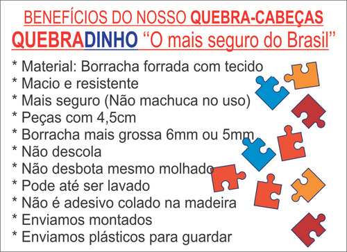 Quebra Cabeça Personalizado Kit 30 Com Plástico E Lapelas