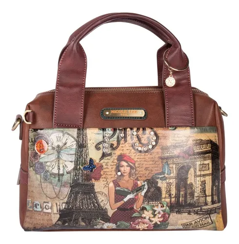 Bolsa Boston Nicole Lee Paris Fashion Week Estampada Fw22 Cuotas