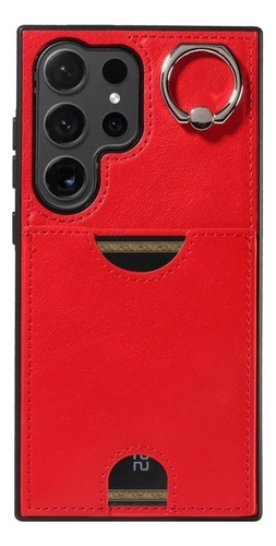 Capa De Telefone Retrô Para Samsung Com Suporte De Anel