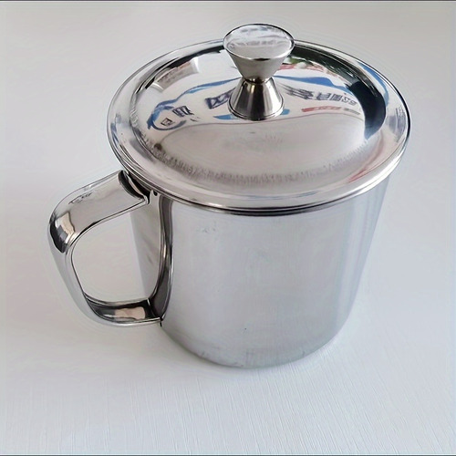 1 Taza De Acero Inoxidable De 750ml Con Tapa, 304 Duradera,