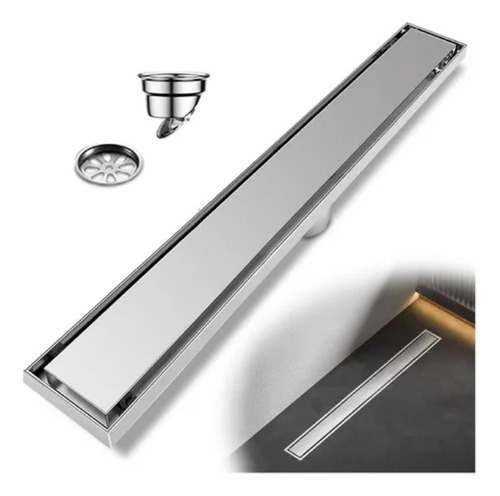 Desagüe Invisible De Acero Inoxidable 304 Para Baño 10x60cm