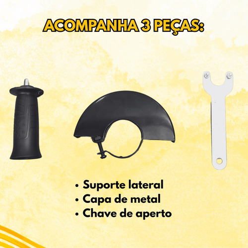 Esmerilhadeira Angular 650w 4 1/2 11.00 Rpm Profissional