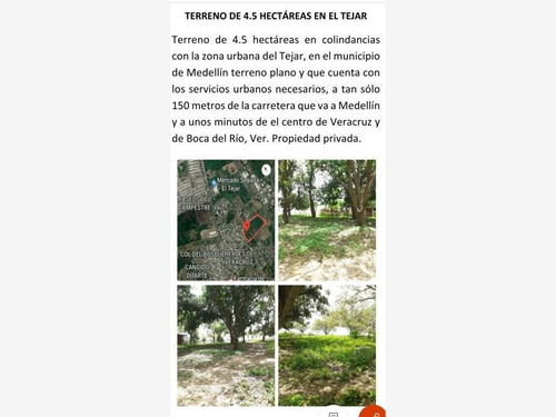 Terreno Comercial En Venta El Tejar