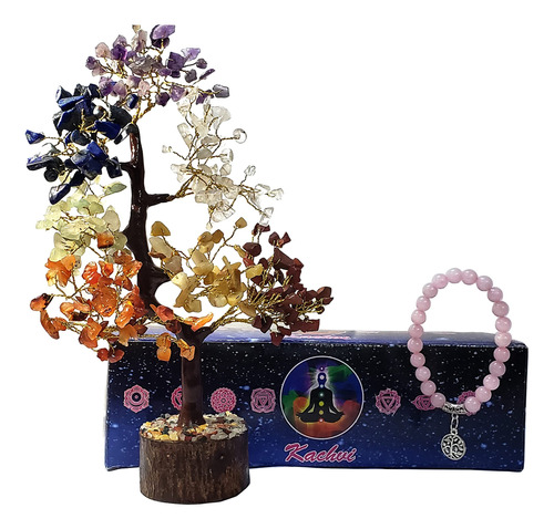 Árbol De Siete Chakras, Árbol De Cristal, Pulsera De ...