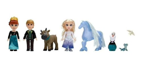 Imagen 9 de 10 de Set Muñecos Delux Pequeña Historia Frozen Disney