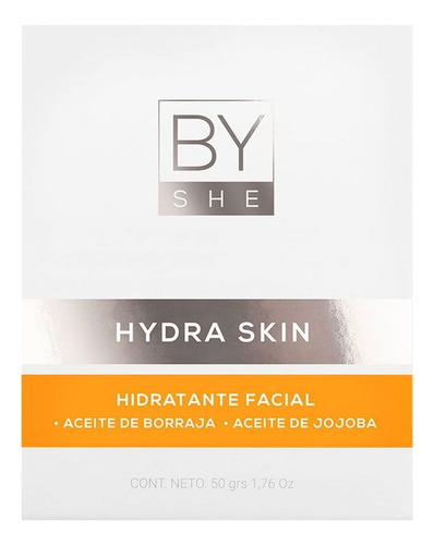 By She Hydra Skin Crema Hidratante Facial Pieles Secas 50g Tipo de piel Sensible