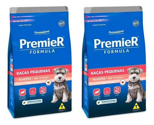 Alimento Premier Super Premium Formula Para Cão Filhote De Raça Pequena Sabor Frango Em Sacola De 1kg