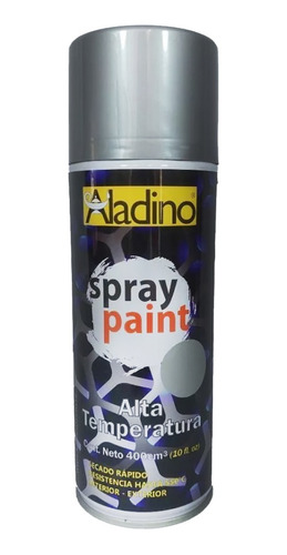 Pintura Spray Alta Temperatura  Aladino 400cc Aluminio