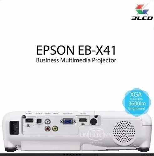 Retroprojetor Epson Eb X36 3600l Xga/wifi/hdmi Branco+ Bolsa