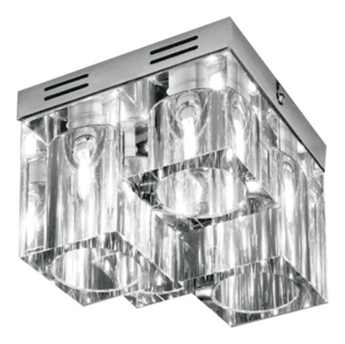 Aplique De Techo Cuadrado Cristal - 4 Luces-decorlamp España