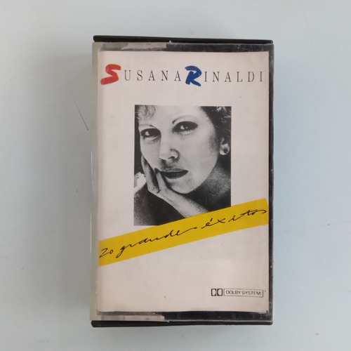 Cassette Susana Rinaldi. 20 Grandes Éxitos. Interdisc. 1986.